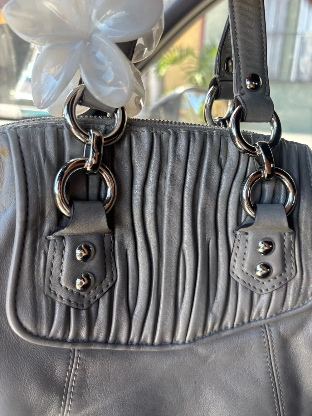 Grey Coach Ashley medium size Fall bag